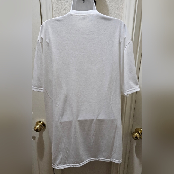 Johnny Cash Nashville Graphic White T-Shirt Burning Guitar Extra Large NWOT - Picture 5 of 8